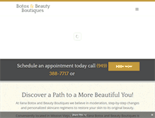 Tablet Screenshot of botoxandbeauty.com